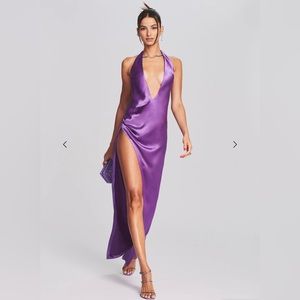 Retrofete Valeria Dress - Purple, Backless, Never Worn